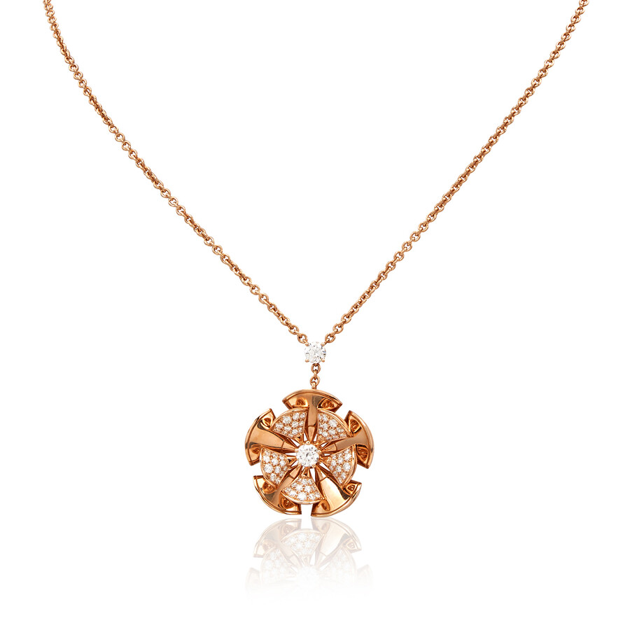 Bvlgari Divas Dream Ladies 18 Kt Rose Gold Pendant Necklace 350783 Ladies Jewelry Bvlgari Jomashop