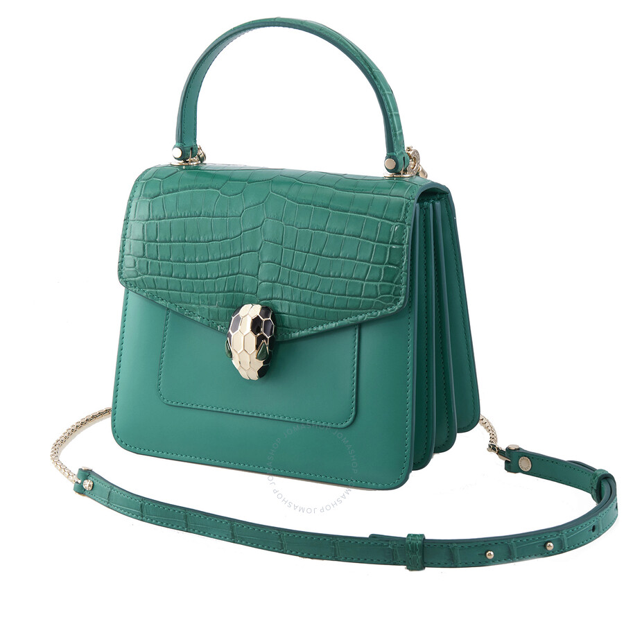 bvlgari crocodile bag