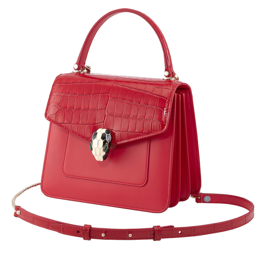 red bvlgari bag
