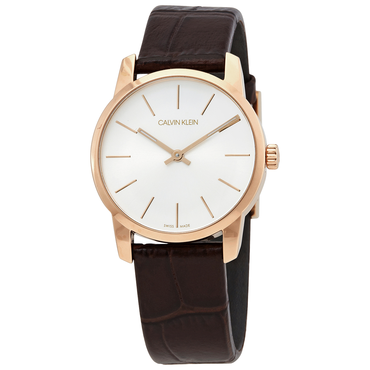 Calvin Klein City Quartz Silver Dial Ladies Watch K2G23620 K2G23620  613352056689 - Watches, Calvin Klein - Jomashop