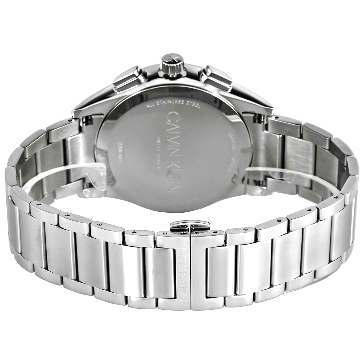 Calvin Klein Completion Chronograph Quartz Silver Dial Men's Watch KAM27146  KAM27146 613352103314 - Watches, Calvin Klein - Jomashop