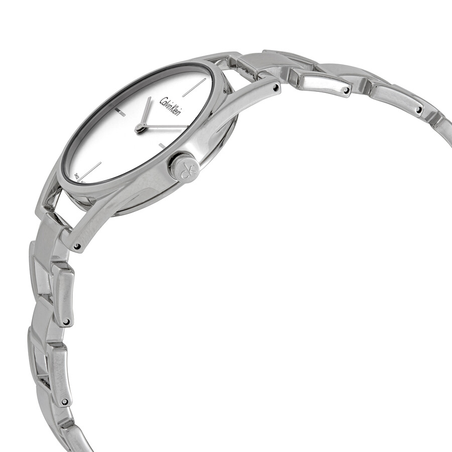 dainty silver watch
