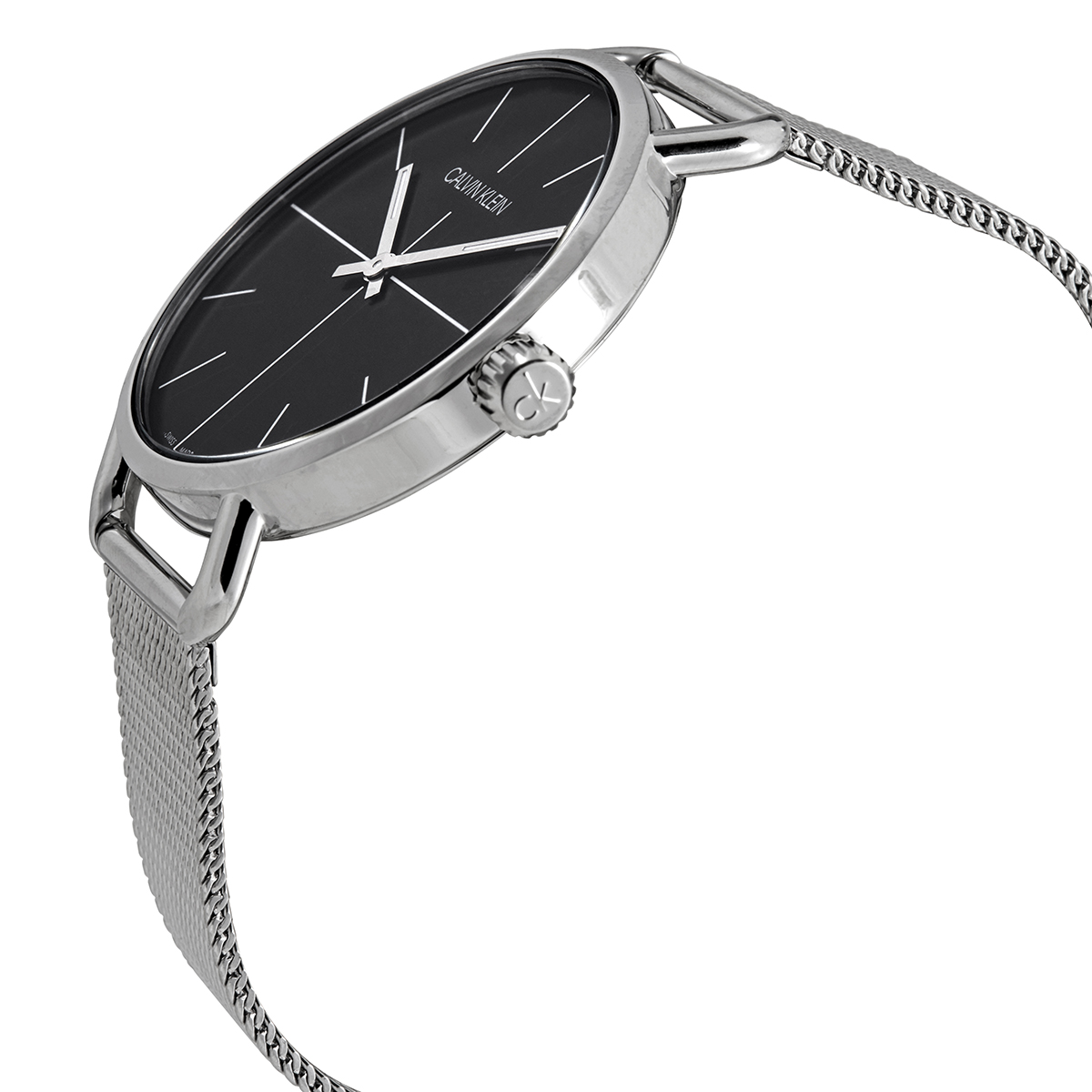 Calvin Klein Even Blue Dial Blue Leather Strap Watch for Men - K7B214VN main image 0