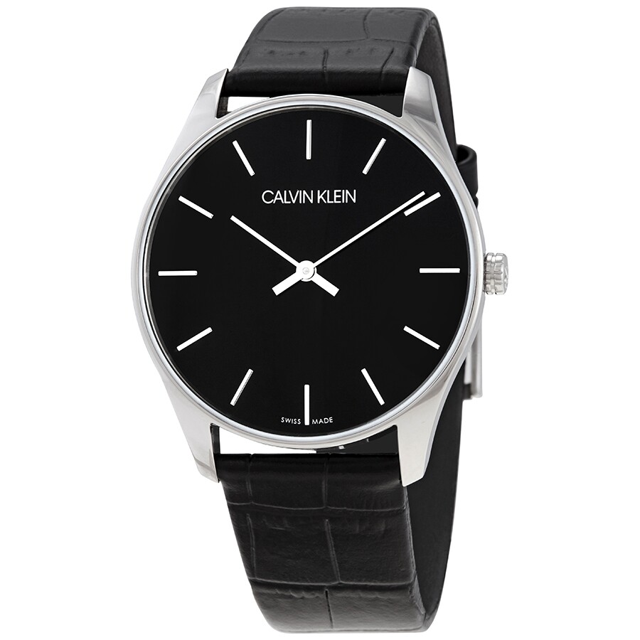 Calvin Klein Quartz Black Dial Men's Watch K4D211C1 7612635081670 - Watches  - Jomashop