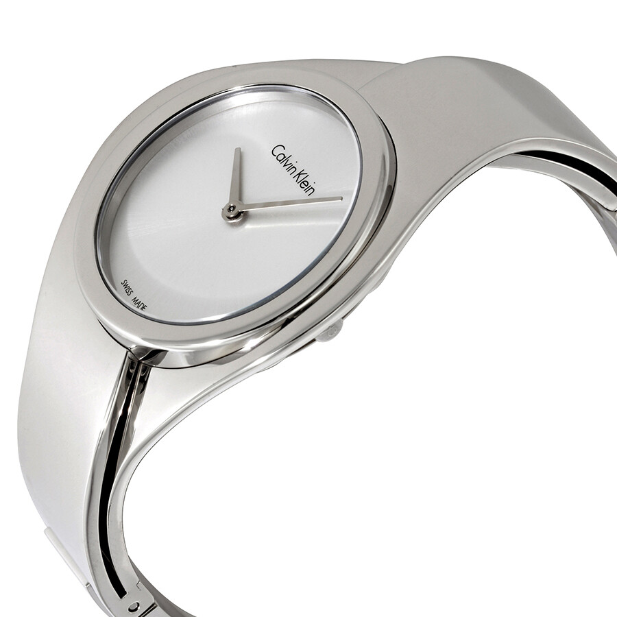 small silver watch