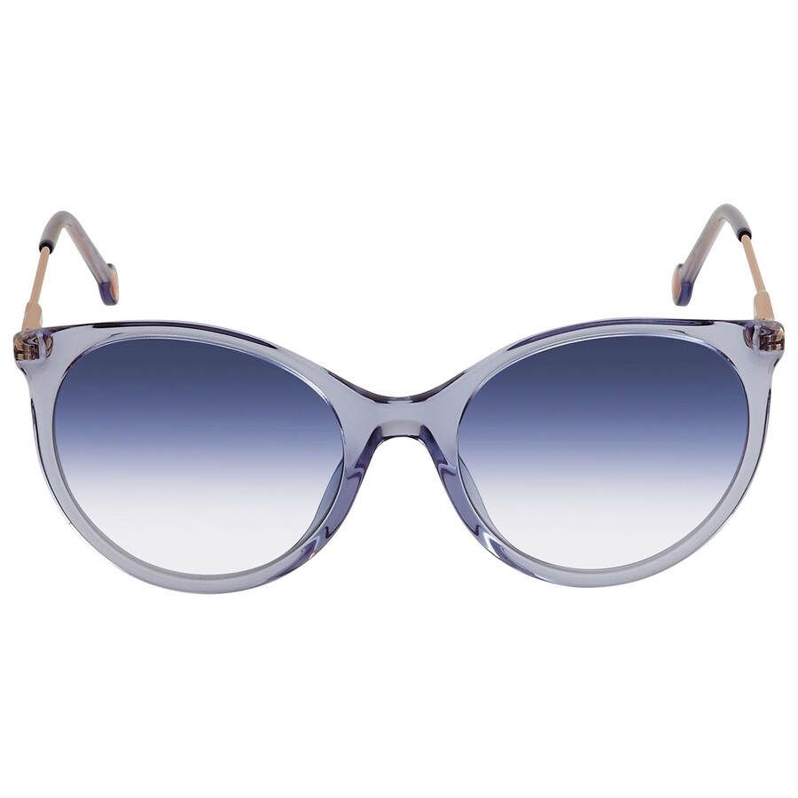 Carolina Herrera Violet Shaded Round Ladies Sunglasses CH 0069/S 0MVU DG 56 716736719245