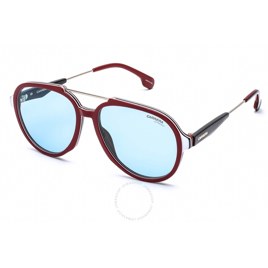 Carrera Blue RoundPilot Unisex Sunglasses 1012/S 06K3 56 716736077956