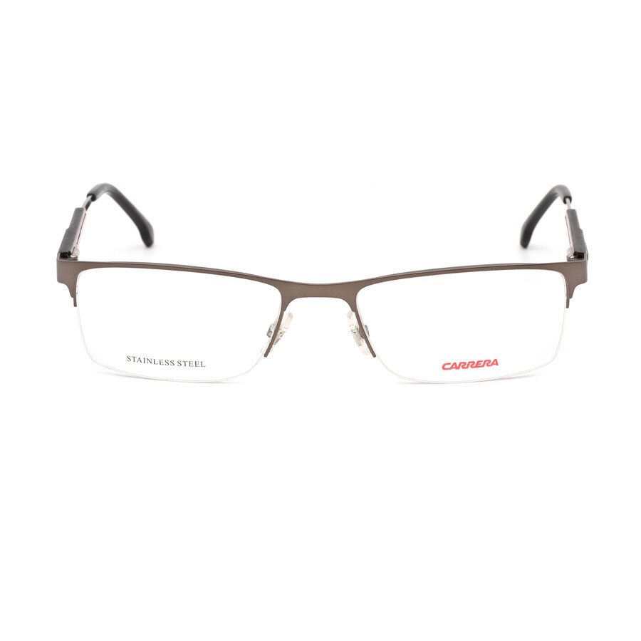 Carrera Men's Silver Tone Rectangular Eyeglass Frames 88350R800055