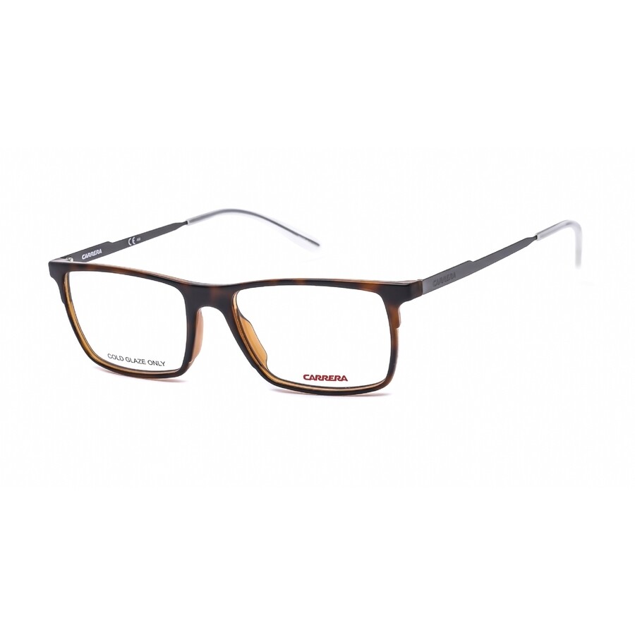 Carrera Men's Tortoise Rectangular Eyeglass Frames Ca 6664 03MA 53