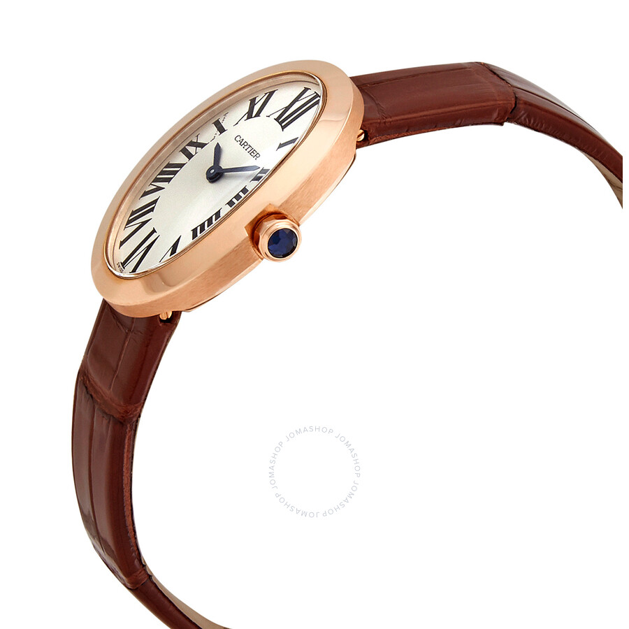 Cartier Baignoire Small Silver Dial 18 kt Rose Gold Ladies Watch W8000007 -  Watches, Baignoire - Jomashop