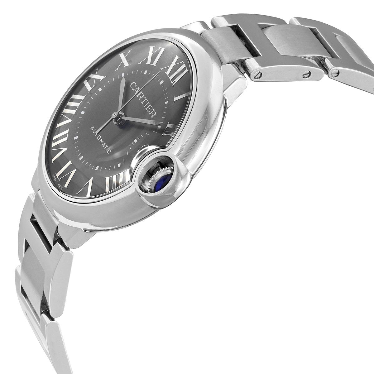Cartier Ballon Bleu Automatic Grey Dial Men's Watch WSBB0060, Automatic Movement, Stainless Steel Strap, 40 mm Case in Grey