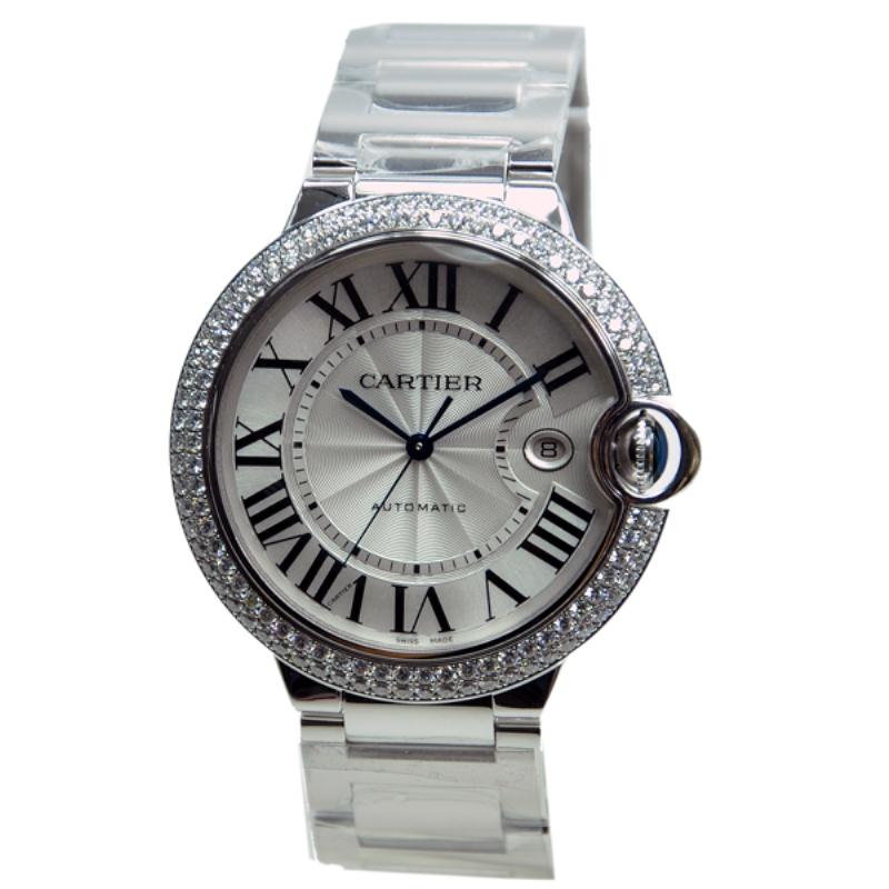 Cartier Ballon Bleu Silver Dial 18kt 