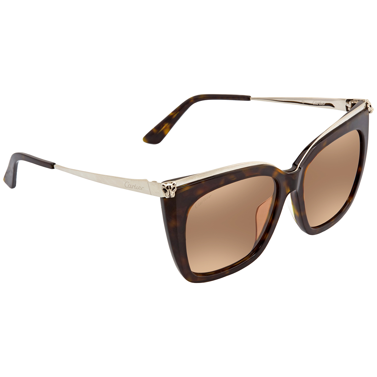 Cartier PanthÃ¨re Brown Butterfly Ladies Sunglasses CT0030SA 002 54  843023104108 - Sunglasses - Jomashop