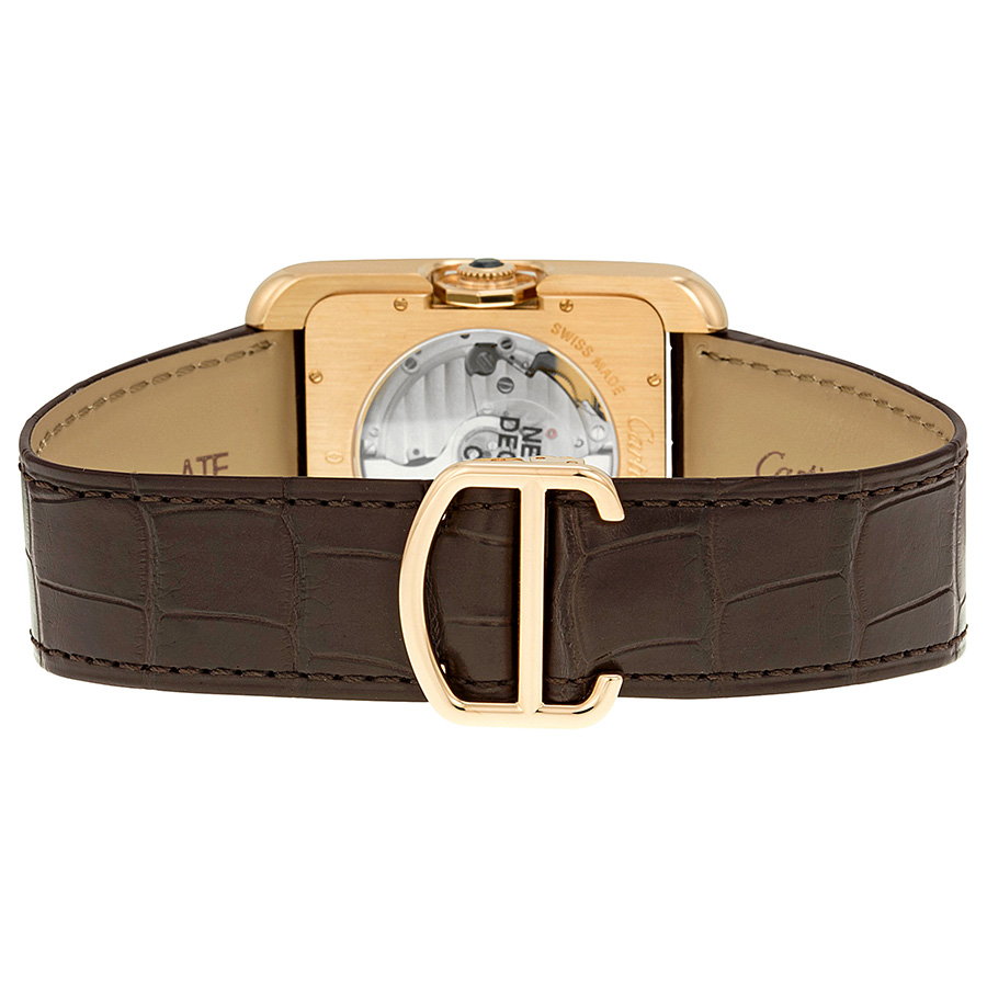 Cartier Tank Anglaise Silver Dial 18kt 
