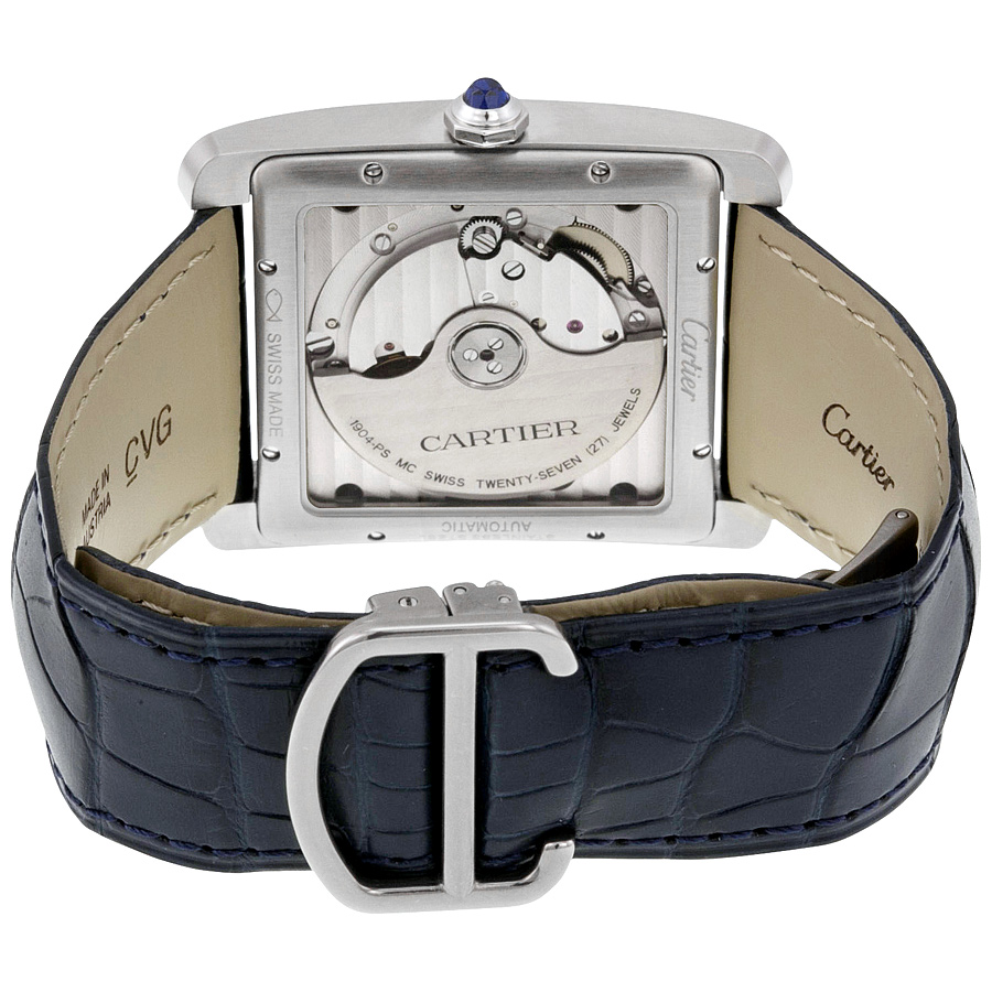 Cartier Tank MC Blue Dial Stainless 