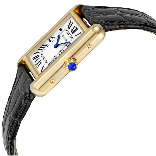 Cartier Tank Solo 18kt Yellow Gold and Steel Ladies Watch W1018755  7612456279171 - Watches, Tank Solo - Jomashop