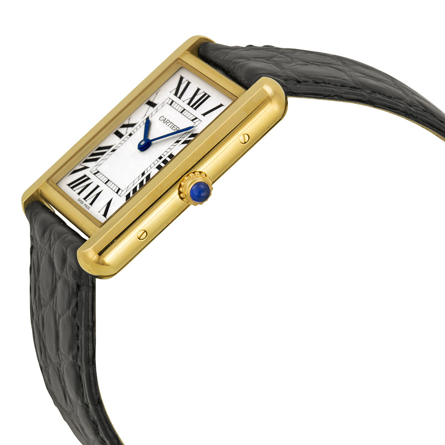 Cartier Tank Solo Silver Dial 18kt 