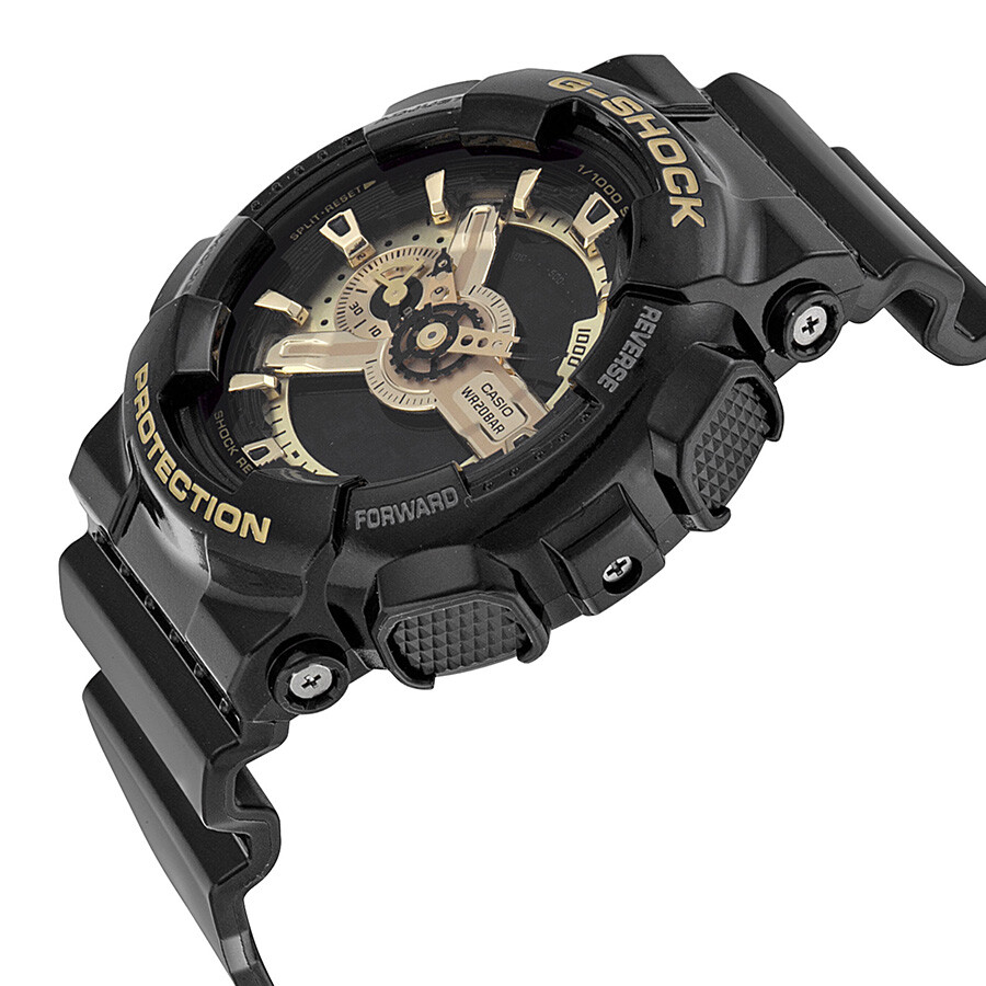 Casio G Shock Analog Digital Dial Black And Gold Resin Men S Watch Ga110gb 1acr Ga110gb 1acr Watches Casio Jomashop