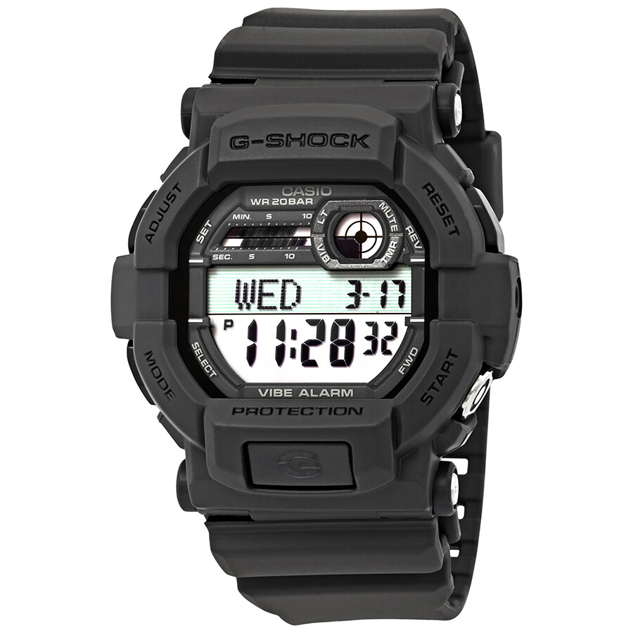 G-Shock Multi-Function Digital Vibration Alert Grey Resin Men's Watch
