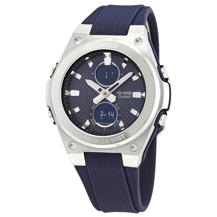 G-Shock Perpetual Alarm World Time Chronograph Quartz Analog-Digital Blue Dial Watch