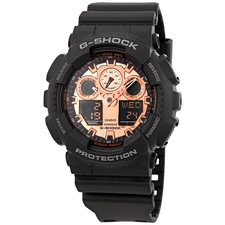 G-Shock Perpetual Alarm World Time Chronograph Quartz Analog-Digital Brown Dial Men's Watch