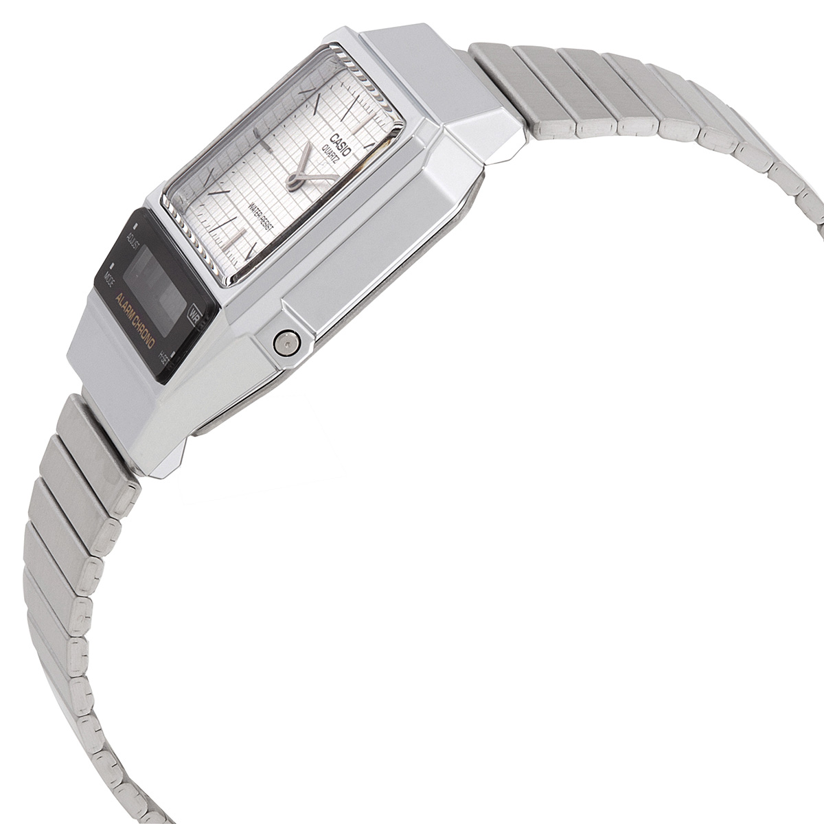 Casio AQ800E-7A Retro Watch: Analog & Digital Display, Alarm & Chronograph, Silver Tone, Unisex