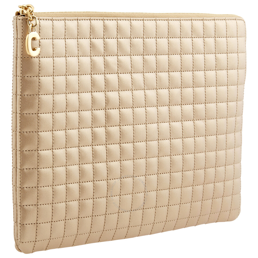 medium c charm bolsa in quilted calfskin