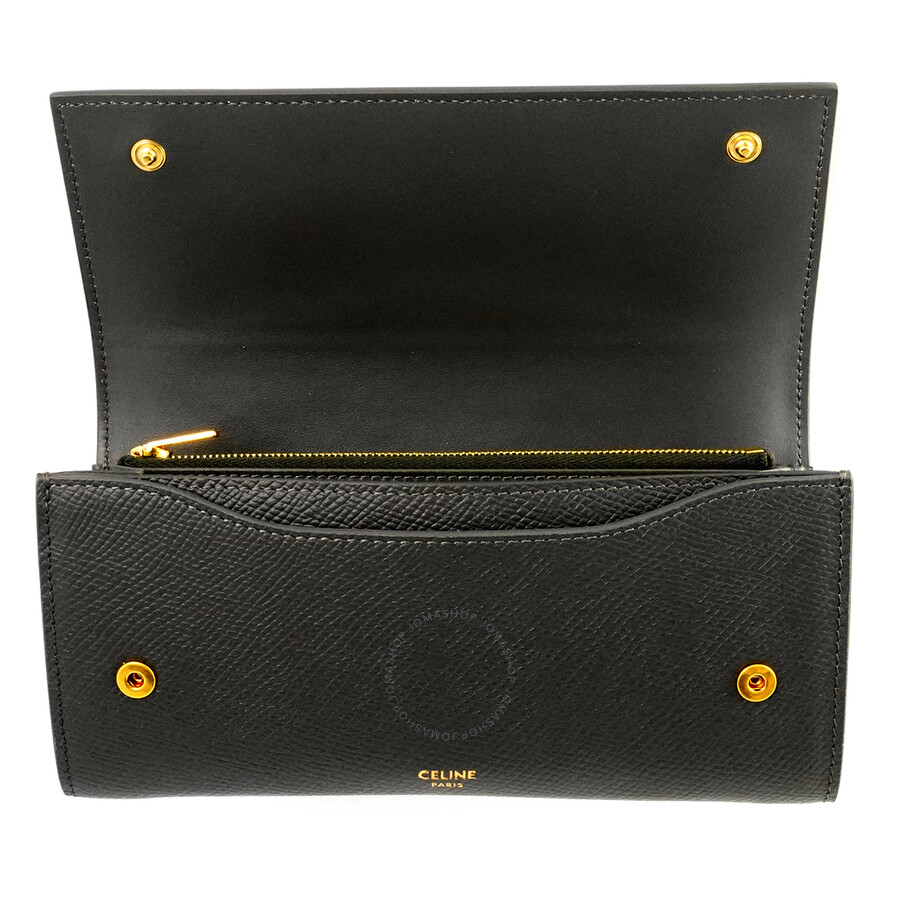 celine large flap wallet