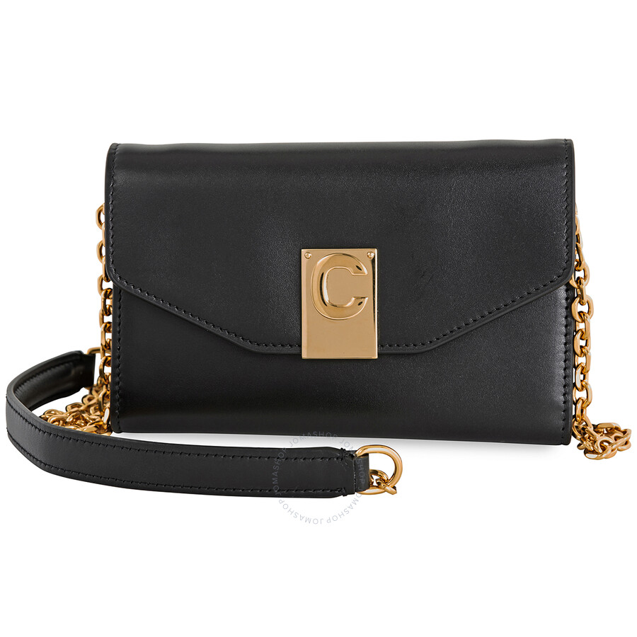 celine black clutch
