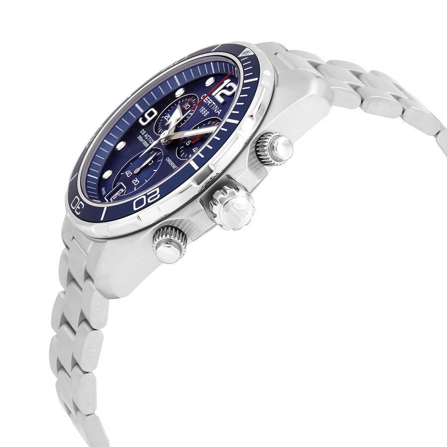 certina ds action blue dial