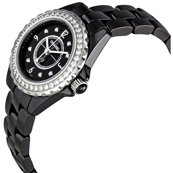 chanel j12 black ceramic ladies watch