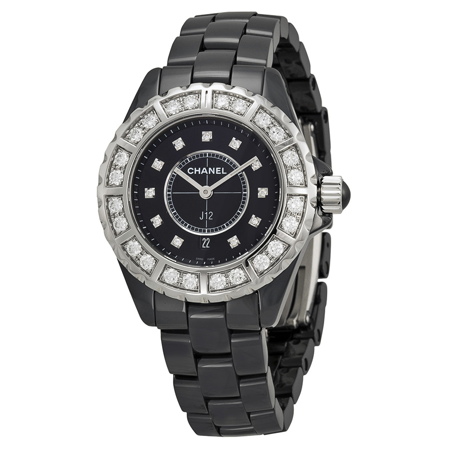 Chanel J12 Black Diamond Dial Quartz 