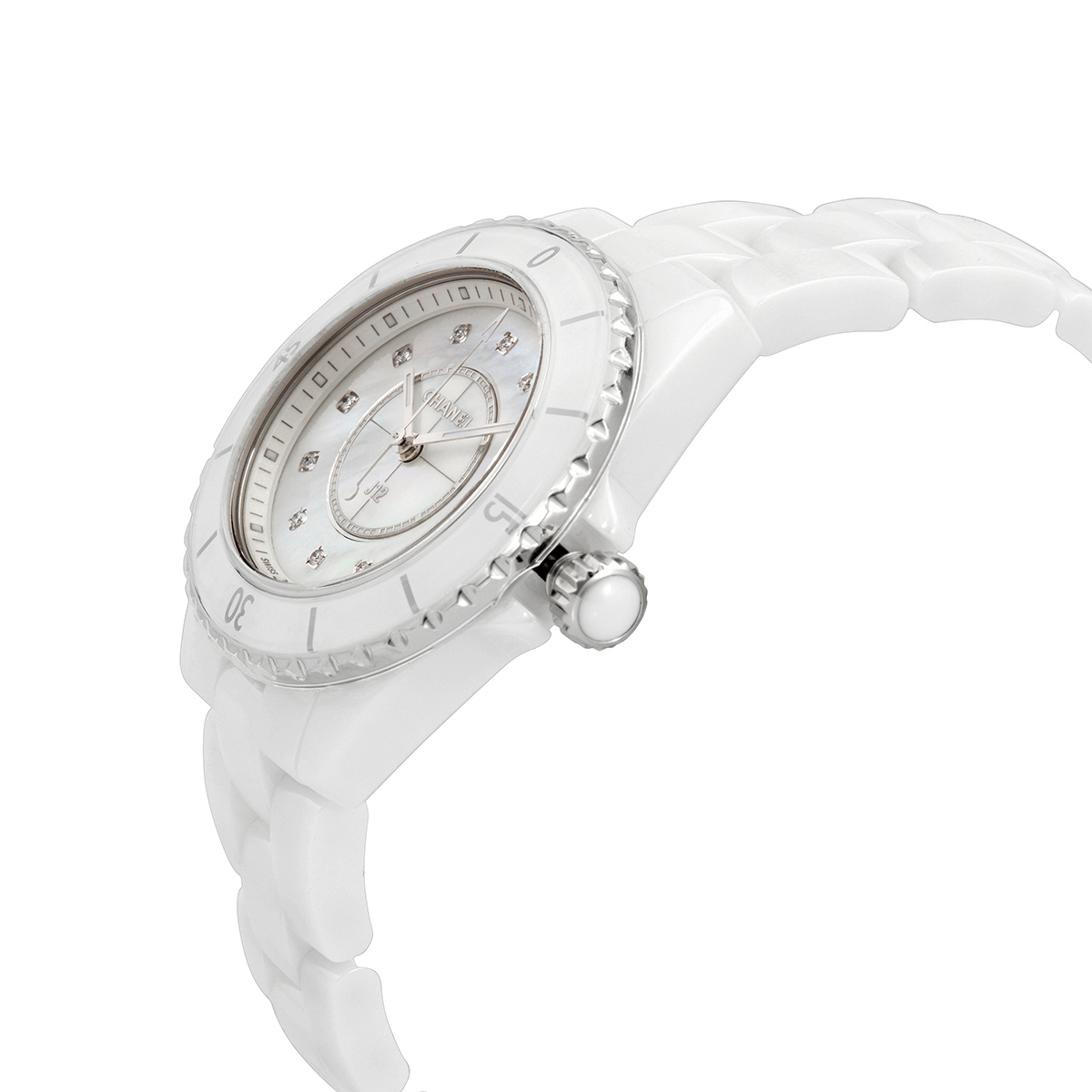 Chanel J12 Quartz Diamond White Dial 