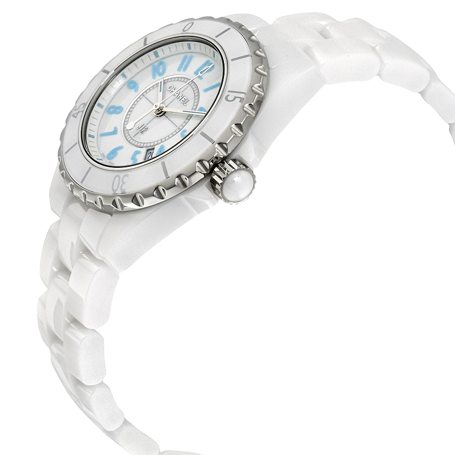 Chanel J12 White Dial Ceramic Ladies 