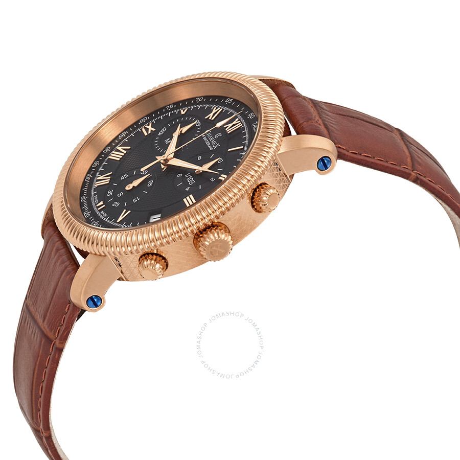 Charmex President II Chronograph Black Dial Men's Watch 2988 842047128169 -  Watches - Jomashop