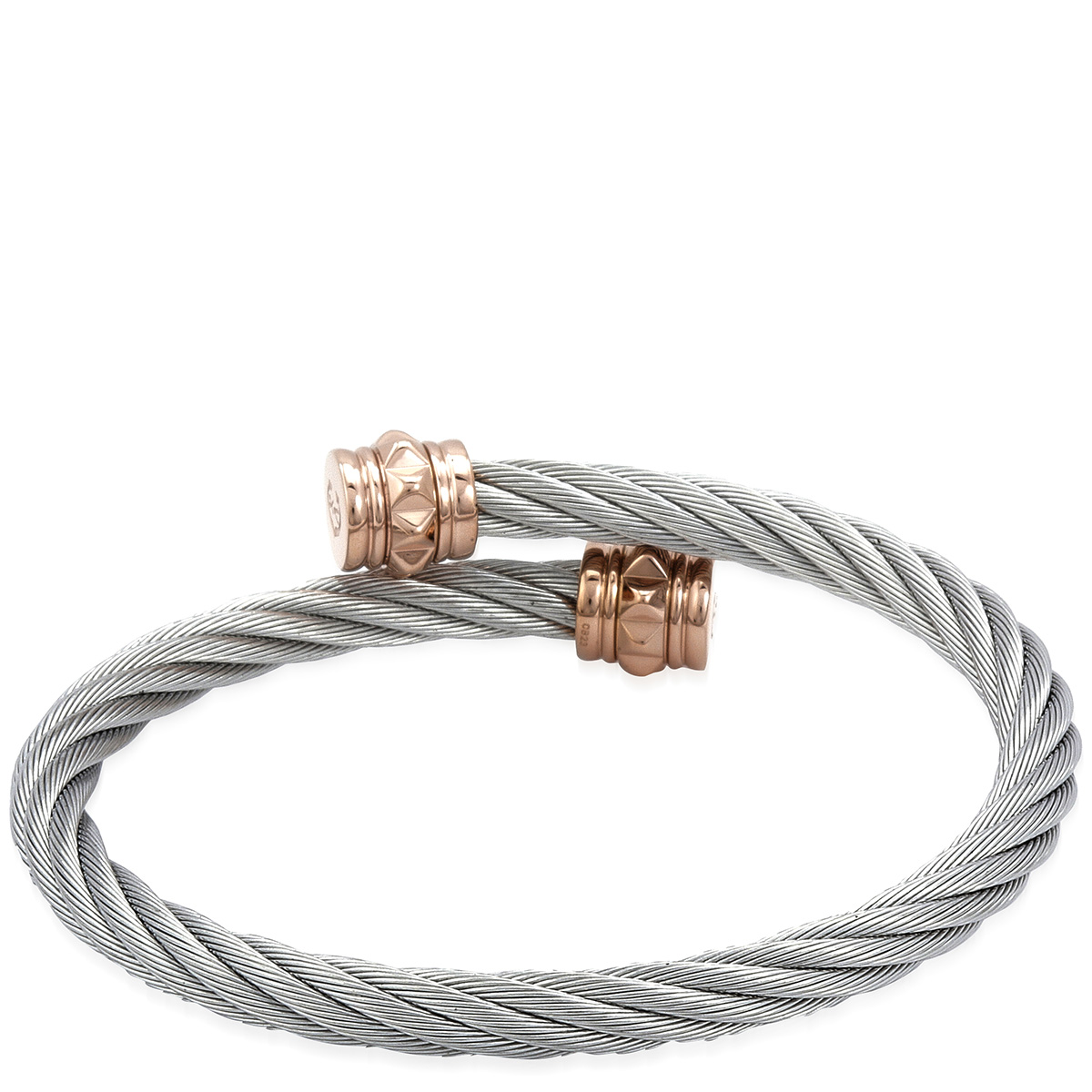 Boucles D'oreilles Charriol Celtic Classique - Or 18 Carats Et Câble Diamant - Neuf Avec étiquettes