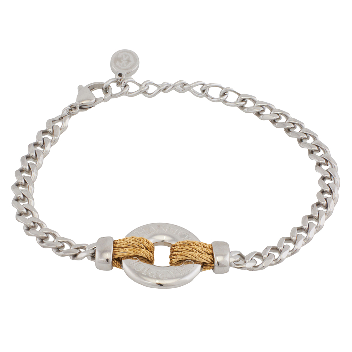 Charriol Infinity Zen Stainless Steel Yellow Gold PVD Charm Bracelet 06 ...