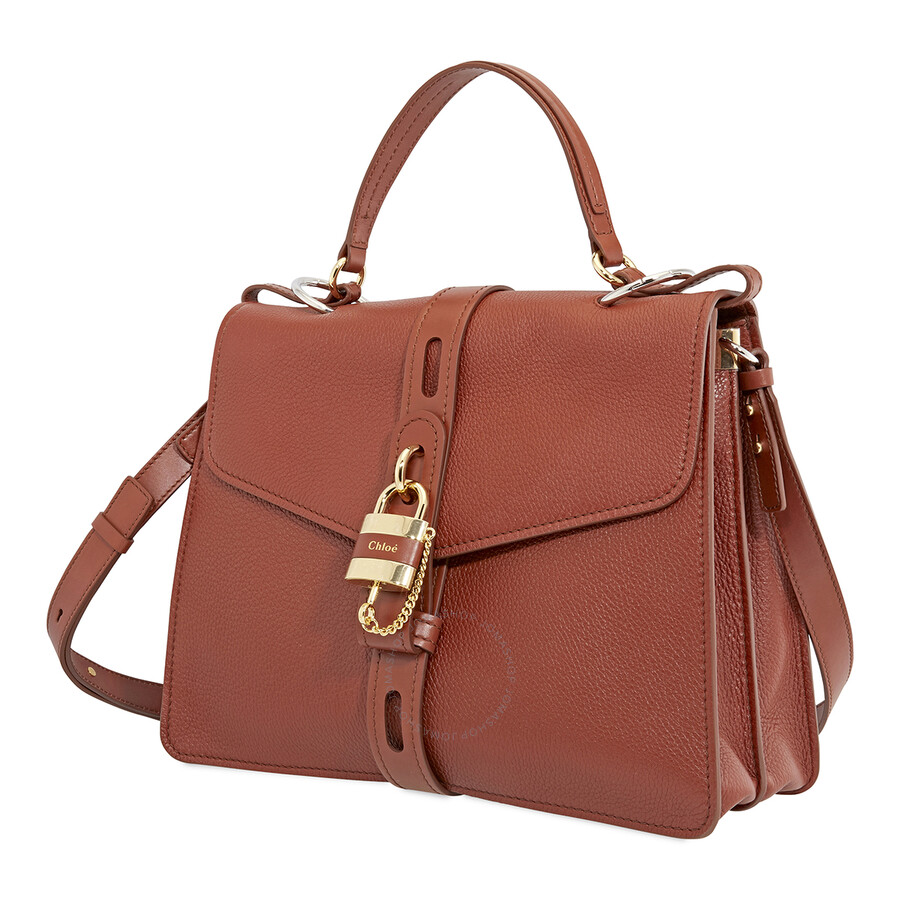 Chloe Large Aby Day Shoulder Bag Sepia Brown C19AS189B5727S
