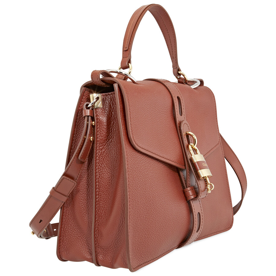 Chloe Large Aby Day Shoulder Bag Sepia Brown C19AS189B5727S