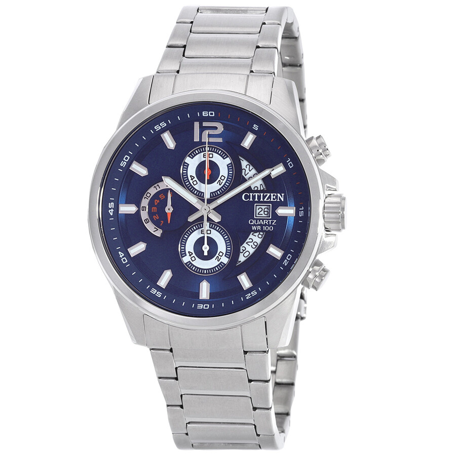 Citizen Chronograph Quartz Blue Dial Watch AN3690-56L 4974374336637 ...