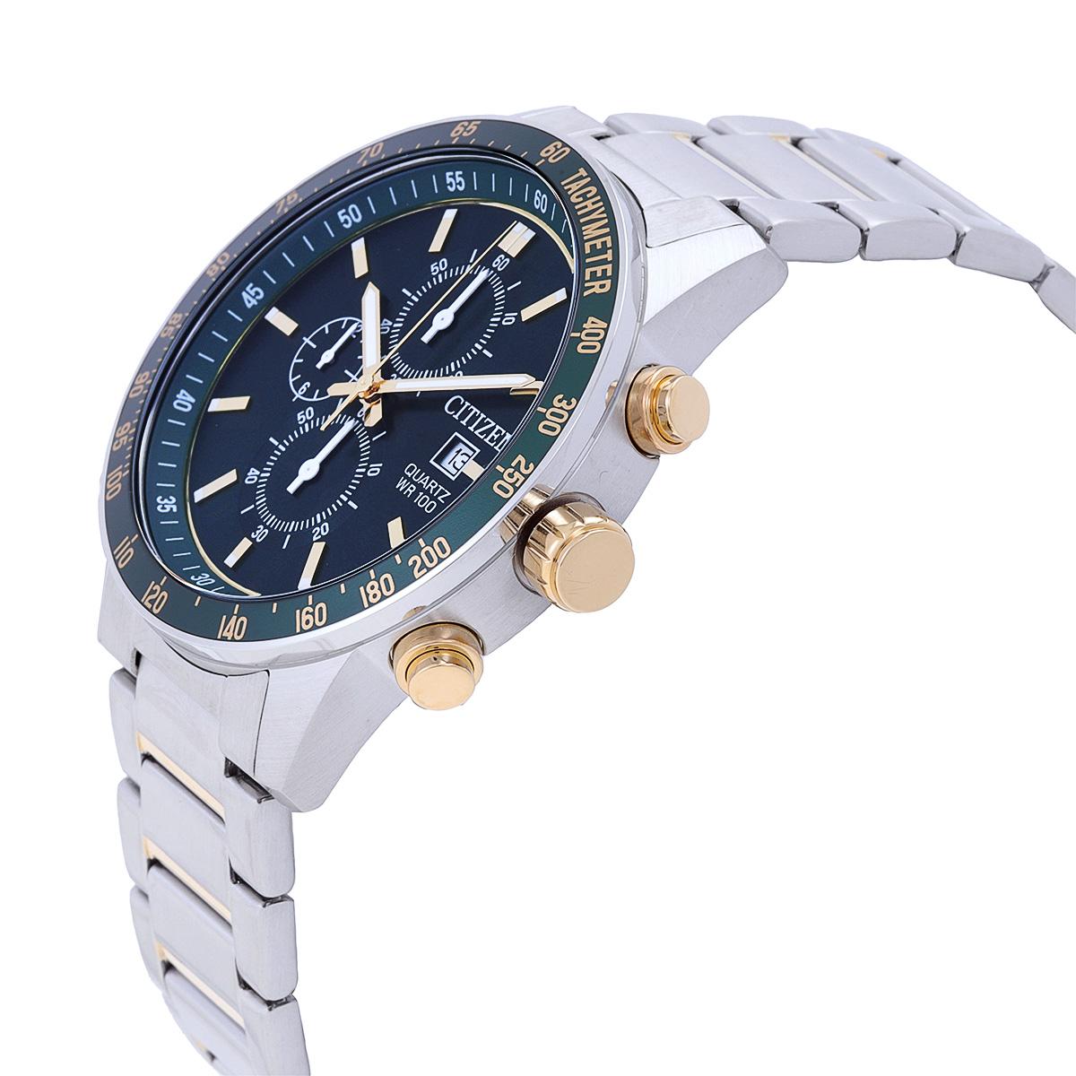 Citizen Chronograph Quartz Green Dial Men's Watch AN3689-55X ...