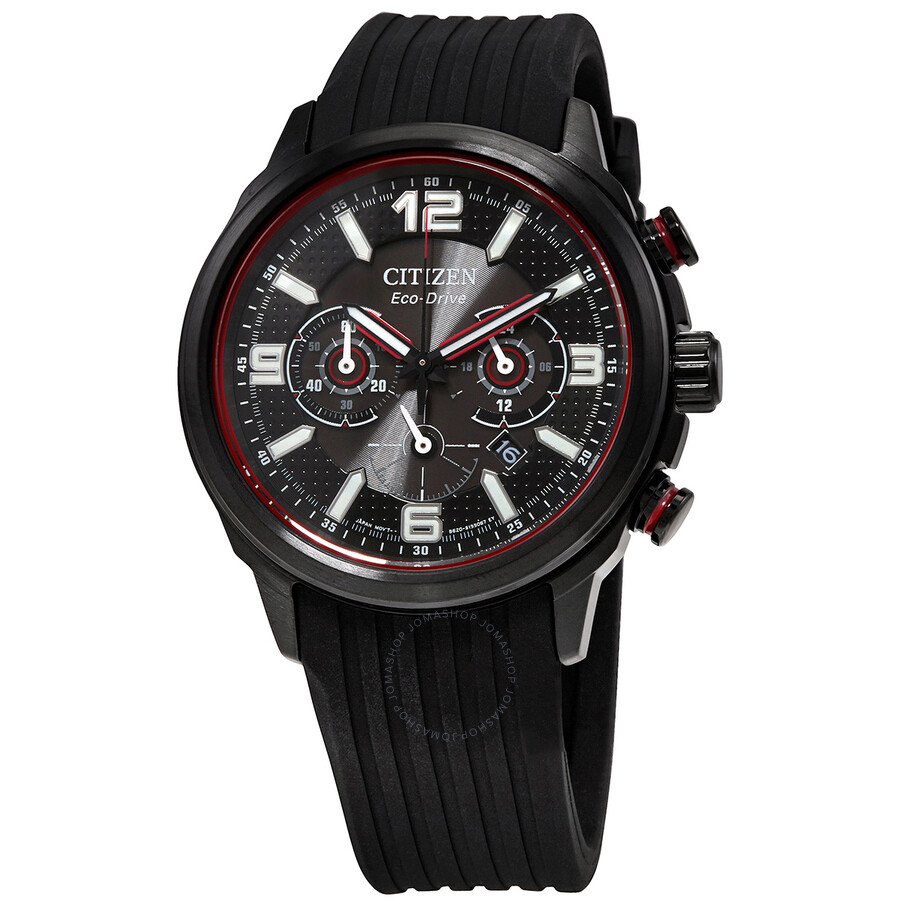 Citizen Eco Drive Chronograph Black Dial Men #39 s Watch CA4386 10E