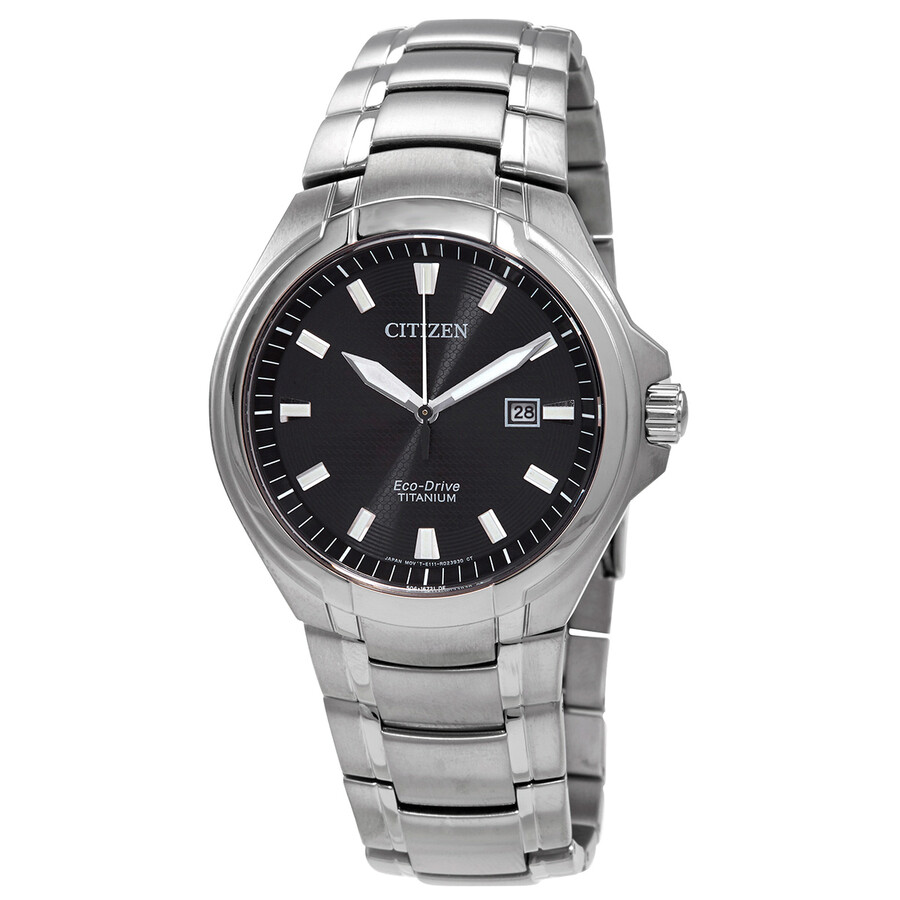 Citizen Eco-Drive Super Titanium Black Dial Men's Watch BM7430-89E ...