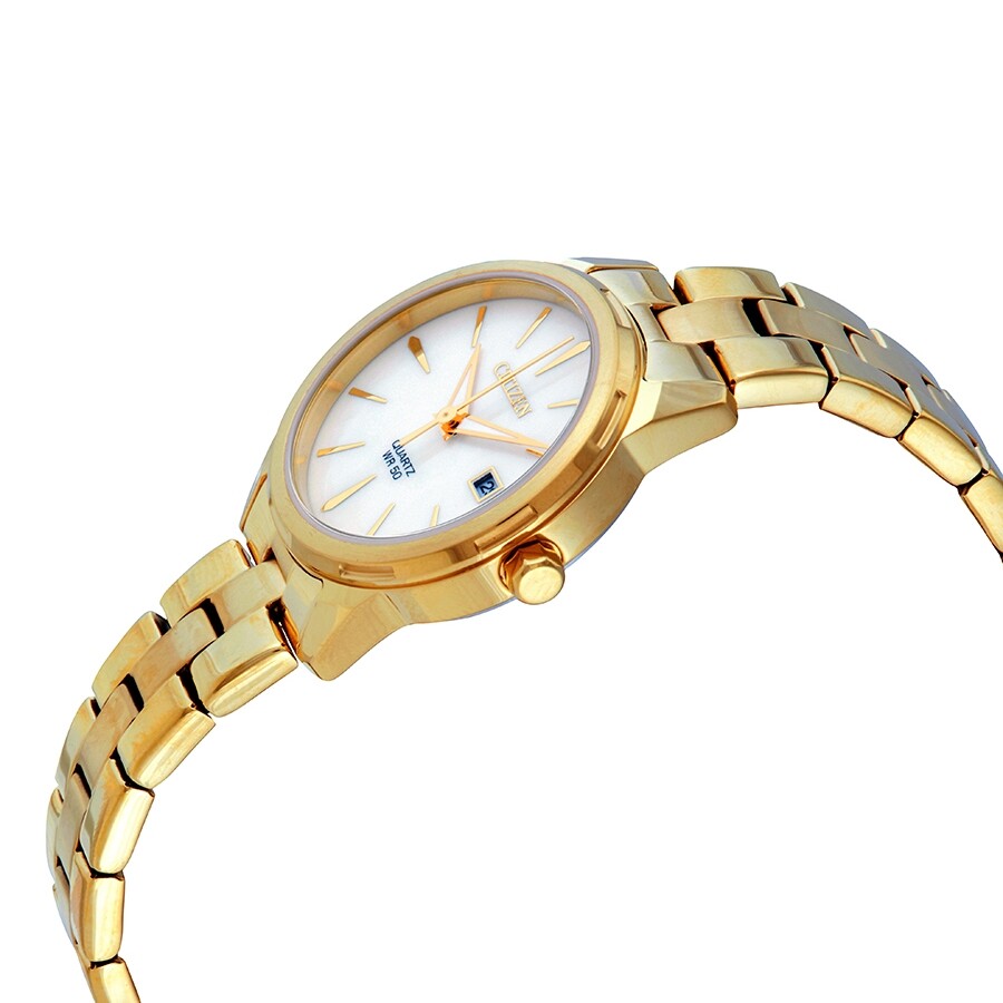 Citizen Elegance Mother of Pearl Dial Ladies Goldtone Watch EU607256D