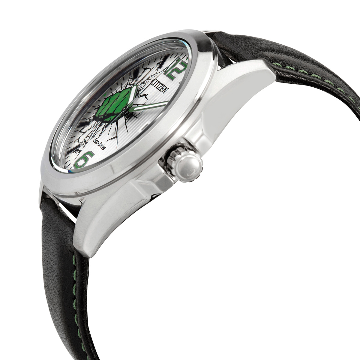 Citizen Marvel Hulk Eco-Drive Silver Dial Men's Watch AW1431-24W  013205138508 - Watches - Jomashop