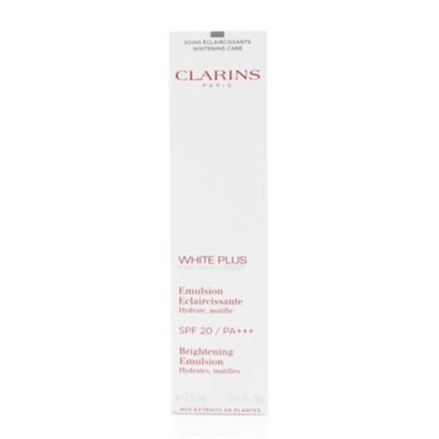 Clarins Unisex White Plus Total Luminescent Brightening Hydrating Emulsion Cream 2.5 oz Skin