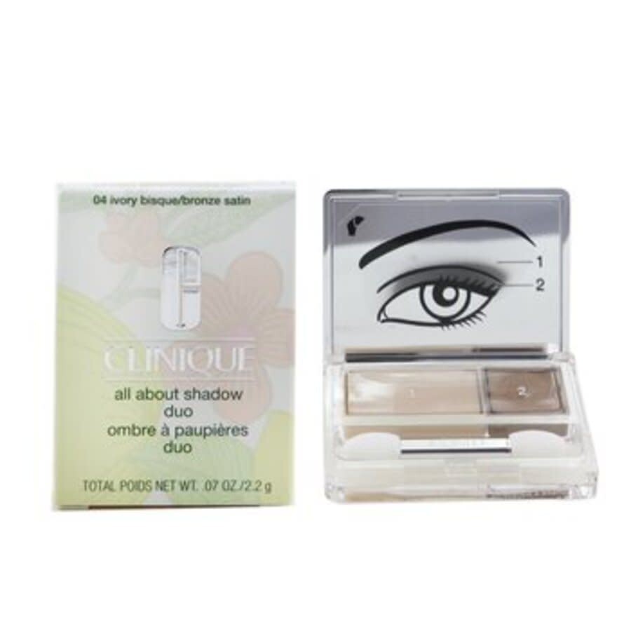 Clinique Ladies All About Shadow Duo 0.07 oz 04 Ivory Bisque Makeup