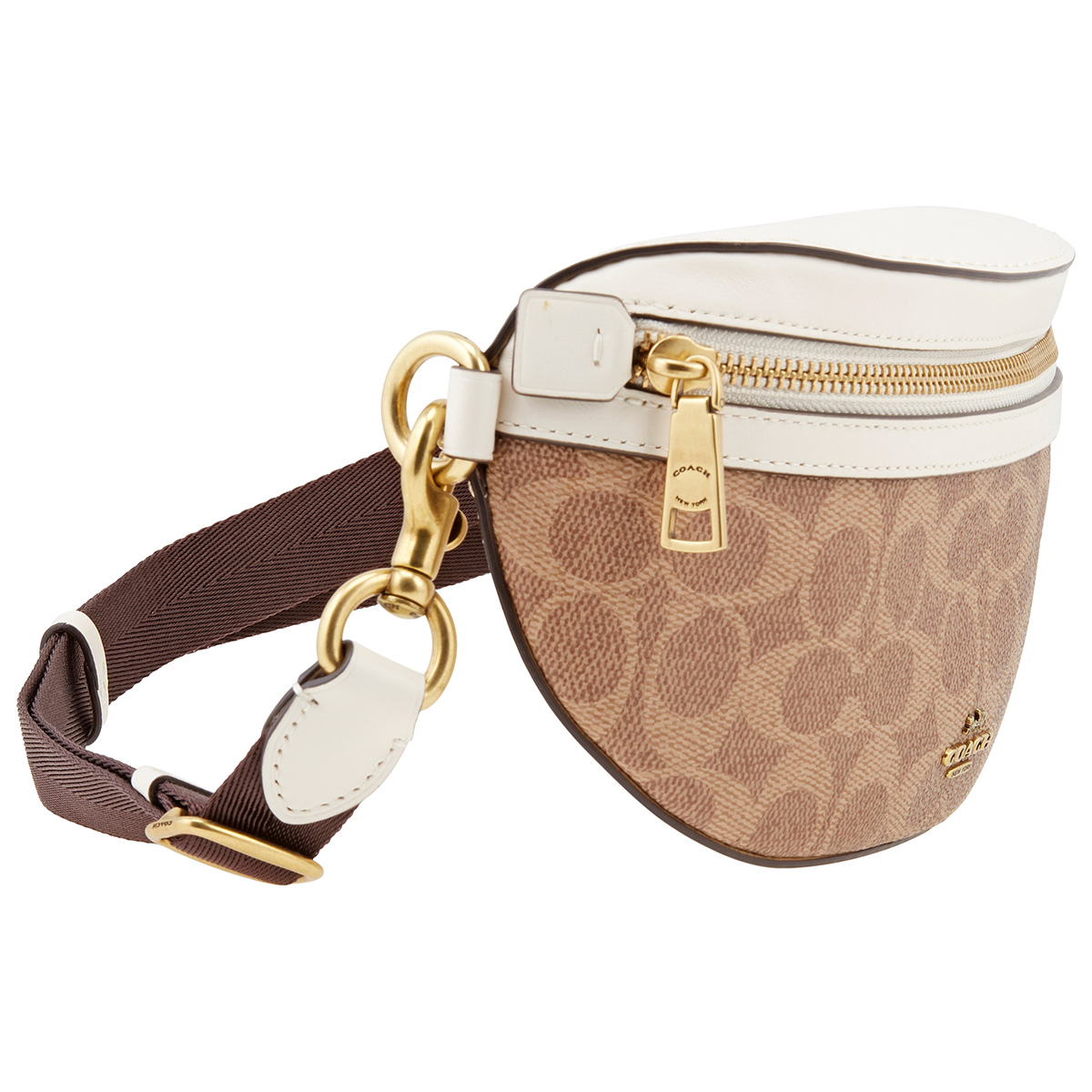 coach signature canvas belt bolsa