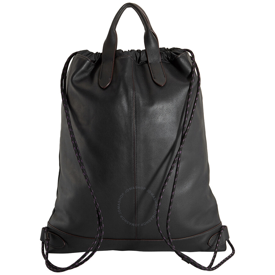 coach leather drawstring backpack