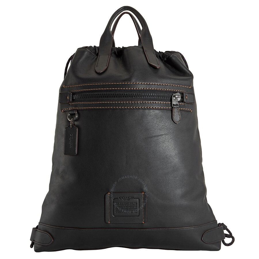 Coach Black Academy Drawstring Backpack 69324 JIBLK 192643904644